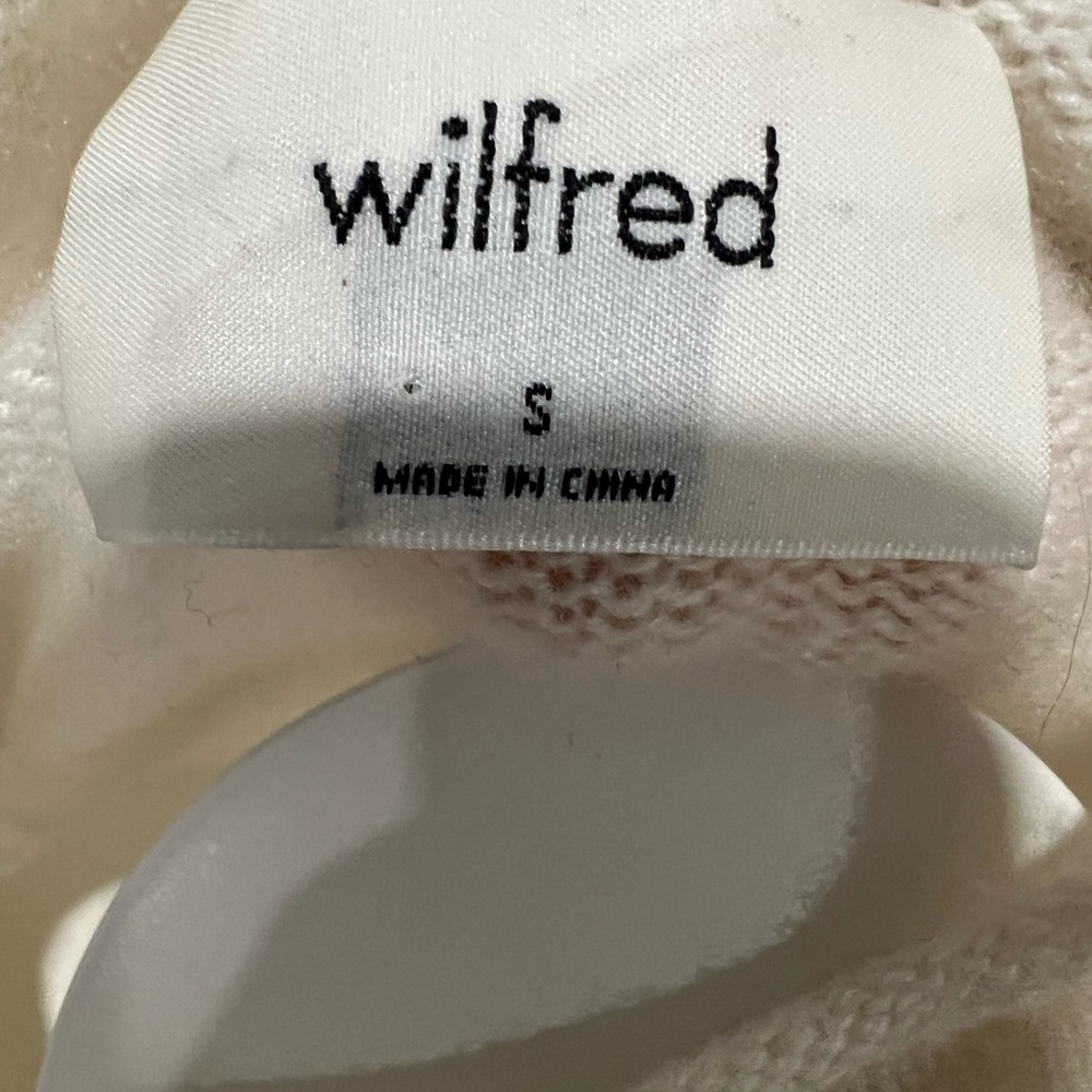 Wilfred Women's Cream cashmere mock Turtleneck Sweater - s - Picture 4 of 7